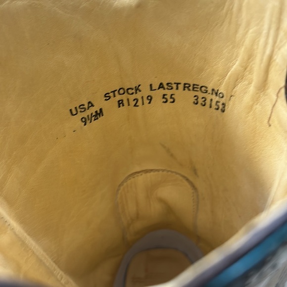 CORRAL Dark Green square toe boots with lace and studs.Size 9.5 - Picture 7 of 7